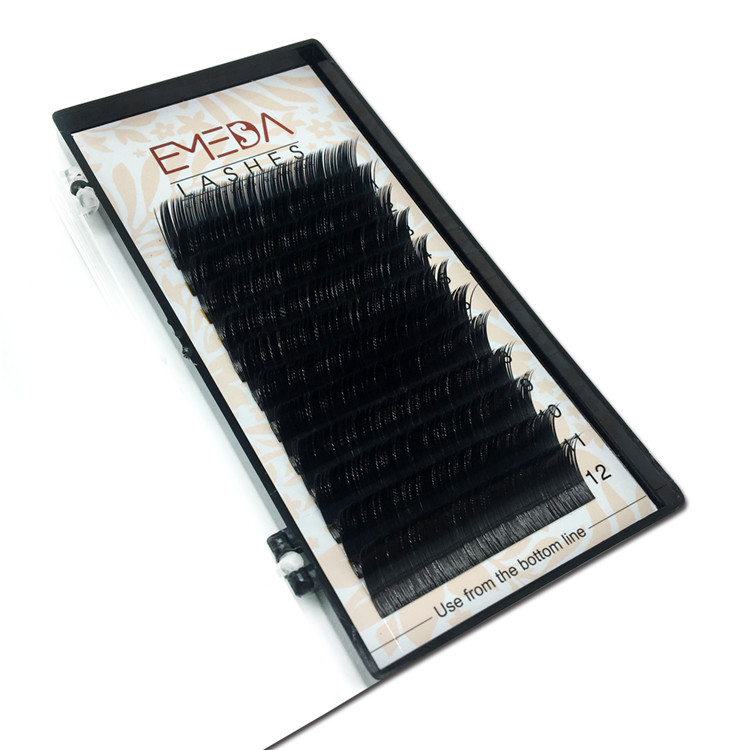 Natural Flat Eyelashes Extensions Manufacturer 